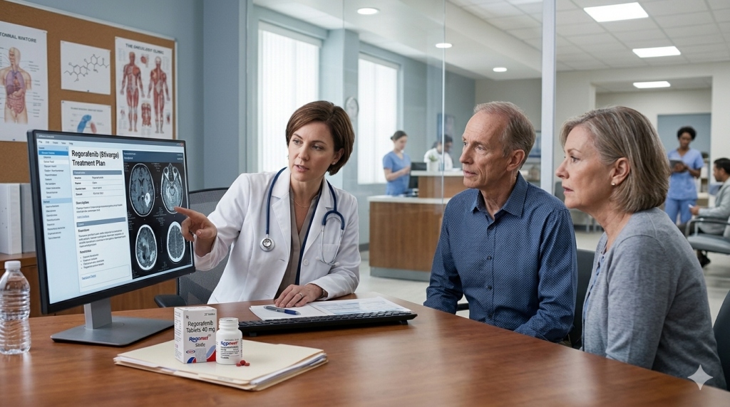 Oncology consultation for regorafenib treatment planning