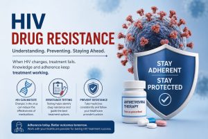 HIV Drug Resistance: Causes, Resistance Mutations, Testing, Treatment Failure, and Prevention