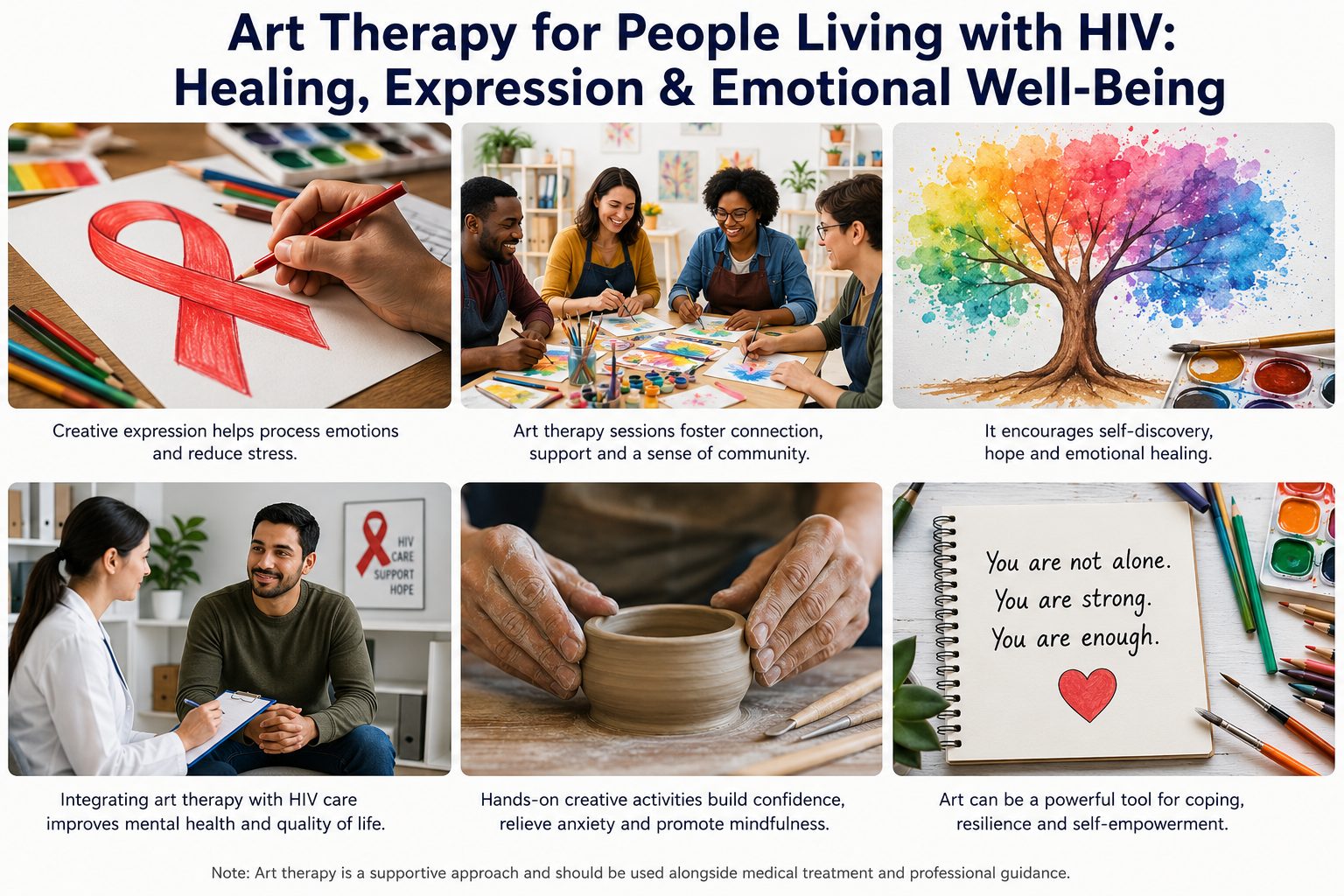 ART Therapy for People Living With HIV: Mental Health Benefits, Emotional Support, and Long-Term Wellness